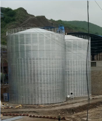 金寨粮食钢板仓的安装全过程不用热焊接